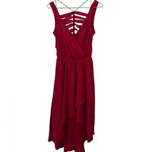 Hollywould Red High Low Red dress NWT